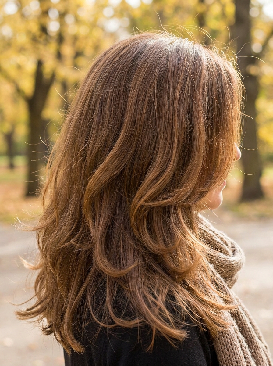 Layered Autumn Blowout als Herbst Beauty Trends Inspiration 2026